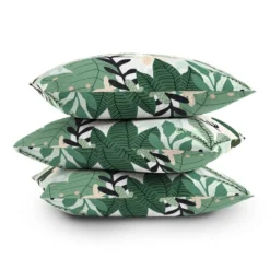 26"x26" Oversized Gale Switzer Into The Jungle Square Throw Pillow Green - Deny Designs -Deny Designs GUEST 473d0c42 d3bb 4c4e 8183 edd41a9e66b8