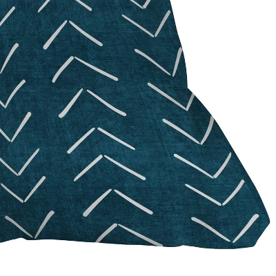 16"x16" Becky Bailey Mud Cloth Big Arrows Square Throw Pillow Teal - Deny Designs 4 16"x16" Becky Bailey Mud Cloth Big Arrows Square Throw Pillow Teal - Deny Designs - Image 2