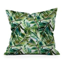 Marta Barragan Camarasa Leaf The Jungle Watercolor Outdoor Throw Pillow Green - Deny Designs -Deny Designs GUEST 4cce3da3 f933 453a a722 91517175f4ea