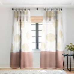 Georgiana Paraschiv Minimal Gold Dots Single Panel Sheer Window Curtain - Deny Designs -Deny Designs GUEST 4df4fa2b d4af 4be8 8640 72cf84c8f085