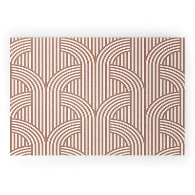 Marta Barragan Camarasa Terracotta Retro Lines Looped Vinyl Welcome Mat - Society6 8 Marta Barragan Camarasa Terracotta Retro Lines Looped Vinyl Welcome Mat - Society6 - Image 6
