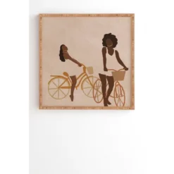 Nawaalillustrations Sunday Morning Minimal Framed Wall Art Bamboo - Deny Designs -Deny Designs GUEST 52c35d95 2d3e 4592 abc8 59edc98dd6d6