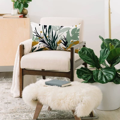 Marta Barragan Camarasa Botanical Brushstrokes Oblong Lumbar Throw Pillow Green - Deny Designs 3 Marta Barragan Camarasa Botanical Brushstrokes Oblong Lumbar Throw Pillow Green - Deny Designs