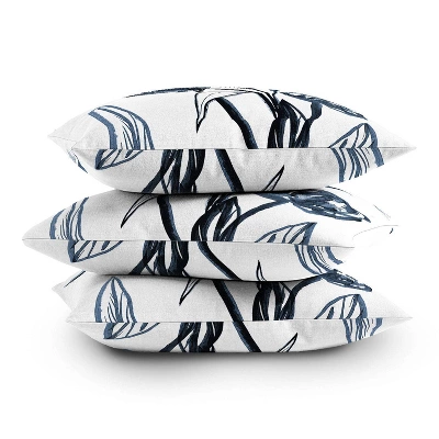 16"x16" Alison Janssen Peonies Square Throw Pillow Blue - Deny Designs 5 16"x16" Alison Janssen Peonies Square Throw Pillow Blue - Deny Designs - Image 3