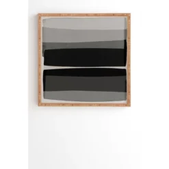 Orara Studio Modern Bamboo Framed Wall Art Black/White - Deny Designs -Deny Designs GUEST 5bd9f41c 6811 43cc a080 fcceff004821