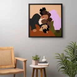 Studio 1514 Brooklyn Sisterhood Framed Wall Canvas Black/Brown - Deny Designs -Deny Designs GUEST 5bf61ed8 33a5 4179 a01f 4d1a0af5dd7a