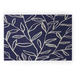 Alisa Galitsyna Navy Blue Patterned Leaves Welcome Mat - Society6 11 Alisa Galitsyna Navy Blue Patterned Leaves Welcome Mat - Society6 -Deny Designs GUEST 5cd4589a 9a39 48d7 9a42 4c493bf12ac0
