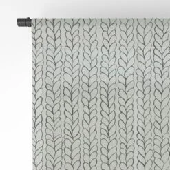 Ninola Design Wool Braids Drawing Single Panel Sheer Window Curtain - Deny Designs -Deny Designs GUEST 5cee863b 9105 45a5 bfcc af24c0aa1930