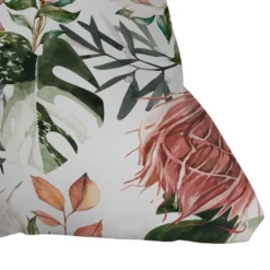 Marta Barragan Camarasa Bohemian Tropical Bloom Outdoor Throw Pillow Green - Deny Designs