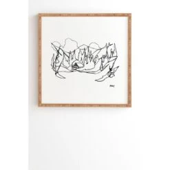 Jessa Gilbert Cozy Winter Cabin Bamboo Framed Wall Art - Deny Designs -Deny Designs GUEST 5f1beb74 2ce5 45ff ad08 2adedf893da5