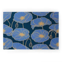 Emanuela Carratoni Moody Blue Garden Welcome Mat - Deny Designs -Deny Designs GUEST 60e4f7e1 a47d 4b0f 9267 92bb4c6b24a3