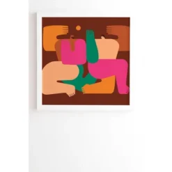 Enrique Larios Under The Sun Framed Wall Canvas White/Brown - Deny Designs -Deny Designs GUEST 611cb701 dba6 4ed9 82b5 1788a67c4320