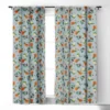 Ninola Design Citrus Fruits Summer Blue 84" X 50" Single Panel Room Darkening Window Curtain - Deny Designs 1 Ninola Design Citrus Fruits Summer Blue 84" X 50" Single Panel Room Darkening Window Curtain - Deny Designs -Deny Designs GUEST 64e6699b 02e0 4951 b238 e0cc0f371eca