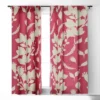 Viviana Gonzalez Floral Magenta Vibes 84" X 50" Single Panel Blackout Window Curtain - Deny Designs -Deny Designs GUEST 67182791 f9c0 4e36 bfa8 e7de3e2c9b3f