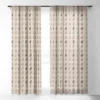 Iveta Abolina Peace Hands Tan 120" X 50" Single Panel Sheer Window Curtain - Deny Designs -Deny Designs GUEST 6782c90a d7f9 45a4 a7aa 4a70622ead1b