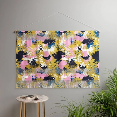 47" X 32" Large Marta Barragan Camarasa Abstract Brushstrokes 03 Fiber Wall Hanging - Deny Designs 3 47" X 32" Large Marta Barragan Camarasa Abstract Brushstrokes 03 Fiber Wall Hanging - Deny Designs