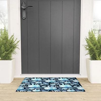 Marni Night Dreidel Looped Vinyl Welcome Mat - Society6 3 Marni Night Dreidel Looped Vinyl Welcome Mat - Society6