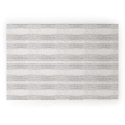 Holli Zollinger LINEN STRIPE RUSTIC Looped Vinyl Welcome Mat - Society6 -Deny Designs GUEST 6abf9e81 e54c 4858 a8b3 d77efebffc37
