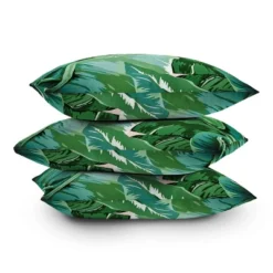 16"x16" Gale Switzer Banana Leaf Grandeur Square Throw Pillow Green - Deny Designs -Deny Designs GUEST 6c799074 ec5a 4c66 b322 b4a04e7cc7e7