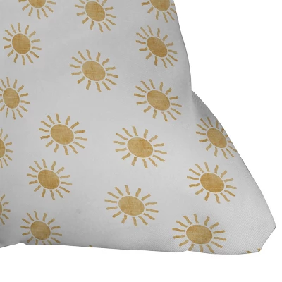16"x16" Jessica Prout Sun Square Throw Pillow White - Deny Designs 4 16"x16" Jessica Prout Sun Square Throw Pillow White - Deny Designs - Image 2