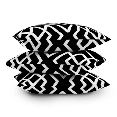 18"x18" Three Of The Possessed Inbetween Square Throw Pillow Black/White - Deny Designs 4 18"x18" Three Of The Possessed Inbetween Square Throw Pillow Black/White - Deny Designs - Image 2