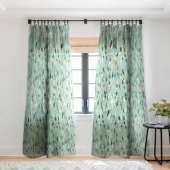 Holli Zollinger ZARAH TERRAZZO Single Panel Sheer Window Curtain - Deny Designs -Deny Designs GUEST 6e96dcd5 bb24 4398 bd66 063cc723ce51