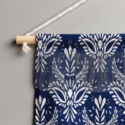 47"x32" Marta Barragan Camarasa Pattern Indigo Wall Hanging Landscape Tapestries Black - Deny Designs -Deny Designs GUEST 6e9fd1b7 95c1 449a 8f93 0f89cd7b0fff