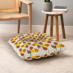 June Journal Abstract Leaves Square Floor Pillow - Deny Desings -Deny Designs GUEST 6eb81b32 c903 4c6d 827d 3931c18156b9