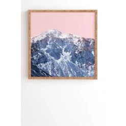 Emanuela Carratoni Mountains Bamboo Framed Wall Art Pink - Deny Designs -Deny Designs GUEST 6f20c3fd 2c6f 4ffb a68f 267d5fd96863