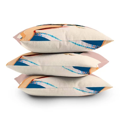 Oranges This Sunday Outdoor Throw Pillow Pink - Deny Designs 5 Oranges This Sunday Outdoor Throw Pillow Pink - Deny Designs - Image 3