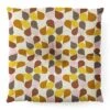 June Journal Abstract Leaves Square Floor Pillow - Deny Desings