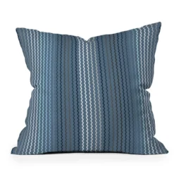 Sheila Wenzel Ganny Zig Zag Stripes Outdoor Throw Pillow Blue/Gray - Deny Designs -Deny Designs GUEST 71fff2fc 4371 400d b865 ae1f71b71350