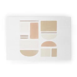 Bohomadic.Studio Geometric Shapes In Creme And Soft Pink Welcome Mat - Society6 -Deny Designs GUEST 73b6276a efa2 4d02 a867 0bb483abf3d7