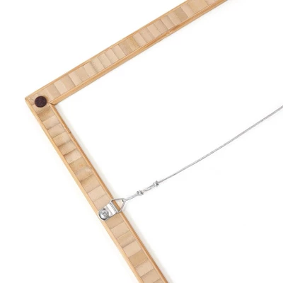 Kc Lo 'Let's Make This House A Home' Bamboo Framed Wall Canvas Pink - Deny Designs 4 Kc Lo 'Let's Make This House A Home' Bamboo Framed Wall Canvas Pink - Deny Designs - Image 2