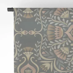 Pimlada Phuapradit Kaasni Gray Single Panel Sheer Window Curtain - Deny Designs -Deny Designs GUEST 74cdaf16 b66b 4b5f 8f86 dfbd8a425e4a