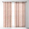 Little Arrow Design Co Watercolor Plaid Terracotta Single Panel Sheer Window Curtain - Deny Designs -Deny Designs GUEST 74db139e 6c88 4846 a996 63042f758482
