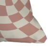 Little Dean Checkers Coral Summer Beach Outdoor Throw Pillow Pink - Deny Designs -Deny Designs GUEST 75552365 2c48 46dd bc58 e12bcee406a6