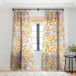 Marta Barragan Camarasa Flowery Meadow Colors Single Panel Sheer Window Curtain - Deny Designs -Deny Designs GUEST 76f6cc8c 28f8 41f5 be06 4a1e31ab9943