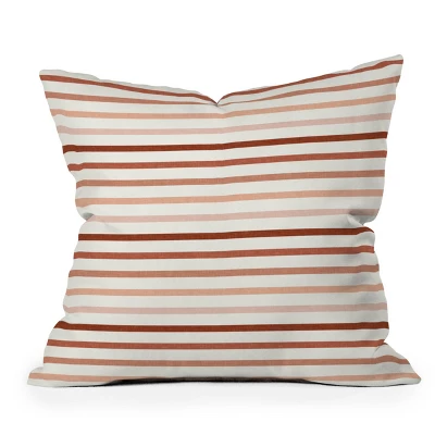 Little Arrow Design Co. Terracotta Stripes Outdoor Throw Pillow Beige - Deny Designs 7 Little Arrow Design Co. Terracotta Stripes Outdoor Throw Pillow Beige - Deny Designs - Image 5
