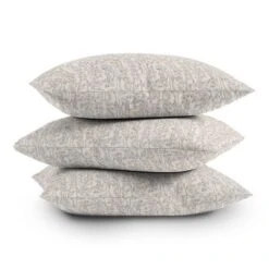 16"x16" Holli Zollinger Poppy Square Throw Pillow Gray - Deny Designs -Deny Designs GUEST 79761c31 8978 4533 ae76 7d1153f4ef40