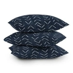 Becky Bailey Mud Cloth Big Arrows Square Throw Pillow Navy Blue - Deny Designs -Deny Designs GUEST 7a811acb 106a 406e a3df 65b79bd6a448