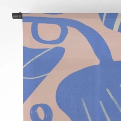 Viviana Gonzalez Abstract Floral Blue Single Panel Sheer Window Curtain - Deny Designs -Deny Designs GUEST 7caed616 ce31 4993 9456 5b2dd3550f2f