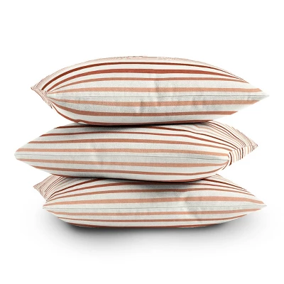 Little Arrow Design Co. Terracotta Stripes Outdoor Throw Pillow Beige - Deny Designs 4 Little Arrow Design Co. Terracotta Stripes Outdoor Throw Pillow Beige - Deny Designs - Image 2
