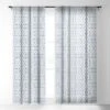 Becky Bailey Shibori Diamonds Single Panel Sheer Window Curtain - Deny Designs