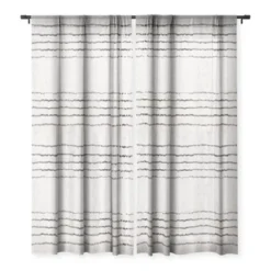 Holli Zollinger LINEN STRIPE RUSTIC Single Panel Sheer Window Curtain - Deny Designs -Deny Designs GUEST 88418911 437f 4a0f b517 b27bb2b3defe