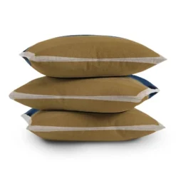 16"x16" Orara Studio Modern Square Throw Pillow Blue/Brown - Deny Designs -Deny Designs GUEST 88ea9cb8 1c1a 406a abdb 6a783cc197cc