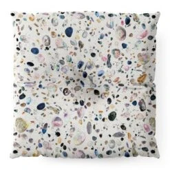 Ninola Design Mineral Terrazzo Square Floor Pillow - Deny Designs