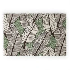 Alisa Galitsyna Tropical Banana Leaves Pattern Welcome Mat - Society6 -Deny Designs GUEST 8ea403a0 e5b5 41ec b6cd 73ead87a2f38