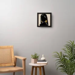 Domonique Brown Black Hair No. 3 Framed Wall Art Black - Deny Designs -Deny Designs GUEST 8ec567a3 cc41 4501 9a30 05619d2605aa