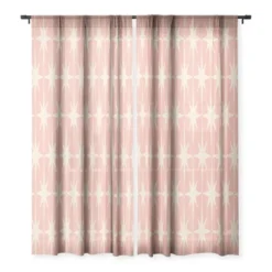 Kierkegaard Design Studio Atomic Age 1950s Retro Starburst Single Panel Sheer Window Curtain - Deny Designs -Deny Designs GUEST 8f430592 c19e 4ff1 8c8b 3bbb62c14552
